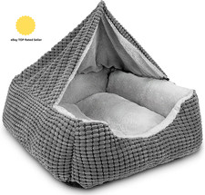 Rectangle Dog Bed Warm Hooded