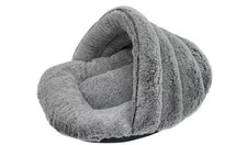 Fluffy Hooded Pet Bed - Large