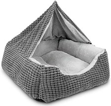 Rectangle Dog Bed Warm Hooded