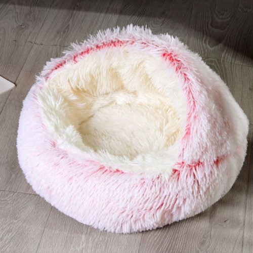60cm dog cat bed - dog, hooded