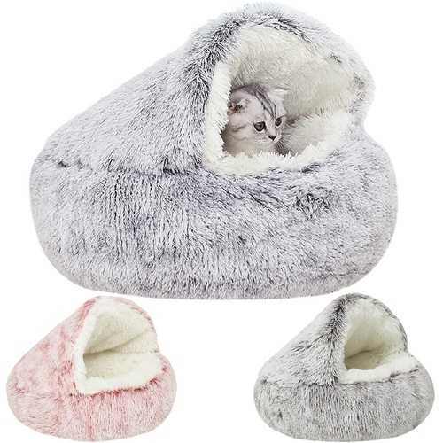 Dog cat bed hooded kitten - bed,
