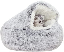 Dog Cat Bed Hooded Kitten Pet
