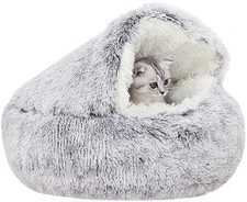 Dog Cat Bed Hooded Kitten Pet