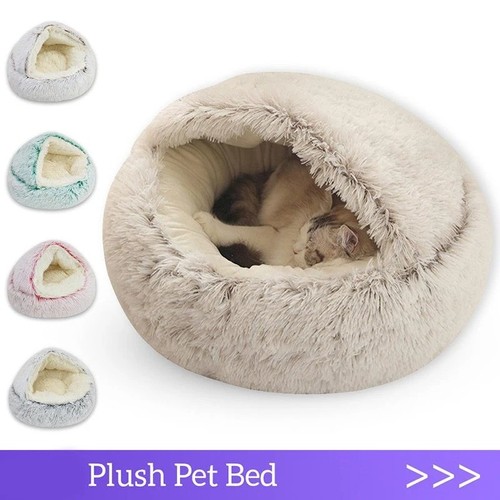 Dog cat bed hooded kitten - dog, pet