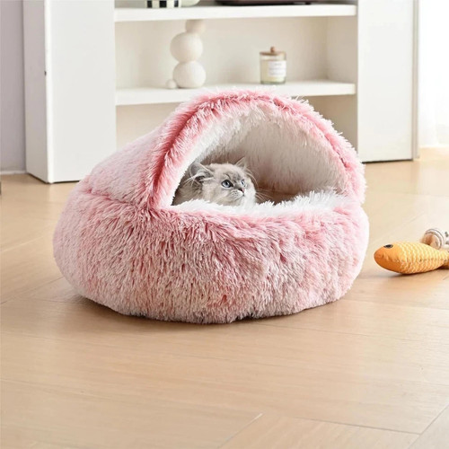 Dog cat bed hooded kitten - hooded,
