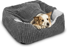 Luxury Hooded Dog Bed - Soft