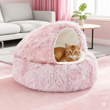 Dog Cat Bed Hooded Kitten Pet