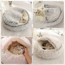 Dog Cat Bed Hooded Kitten Pet